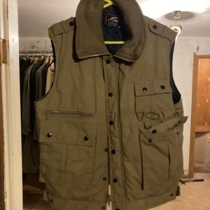 Vintage Competitive Edge Action Jacket Winter Vest Insulated Size L Multi-Use